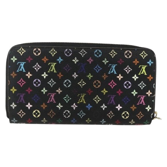 LOUIS VUITTON Monogram Multicolor Zippy Wallet Wallet Black M60243 Auth bs31331 - Picture 3 of 16